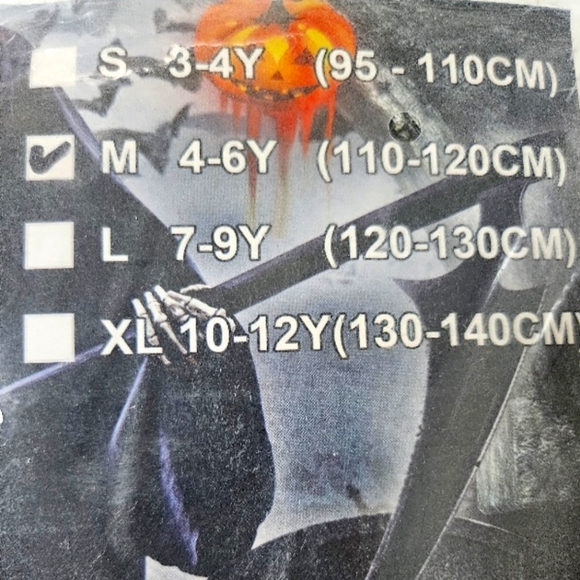 Halloween Brcus Kids White Ghost Cloak - size M (4-6 yo) - Picture 5 of 7